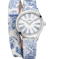 De Ville Mini Trésor 26 mm, Stahl mit „Toile de Jouy“ - 428.17.26.60.04.001