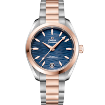 Seamaster Aqua Terra 150 M 34 mm, Stahl - Sedna™-Gold mit Stahl- und Sedna™-Goldband - 220.20.34.20.03.001