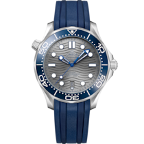 Seamaster Diver 300M 42 mm, Stahl mit Kautschukband - 210.32.42.20.06.001