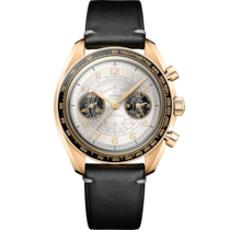 Speedmaster Chronoscope 43 mm, Or Moonshine™ sur Bracelet en cuir - 522.62.43.51.02.001