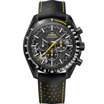 Speedmaster Dark Side of the Moon 44,25 mm, Schwarze Keramik mit Lederarmband - 311.92.44.30.01.001