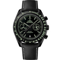 Speedmaster Dark Side of the Moon 44,25 mm, Schwarze Keramik mit Lederarmband - 311.92.44.51.01.004