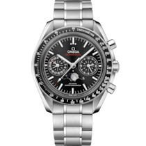 Speedmaster Mondphase 44,25 mm, Stahl mit Stahlband - 304.30.44.52.01.001