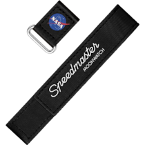 Zweiteiliges armband - 2-teiliges schwarzes Speedmaster Moonwatch VELCRO®-Armband - 032CWZ016042